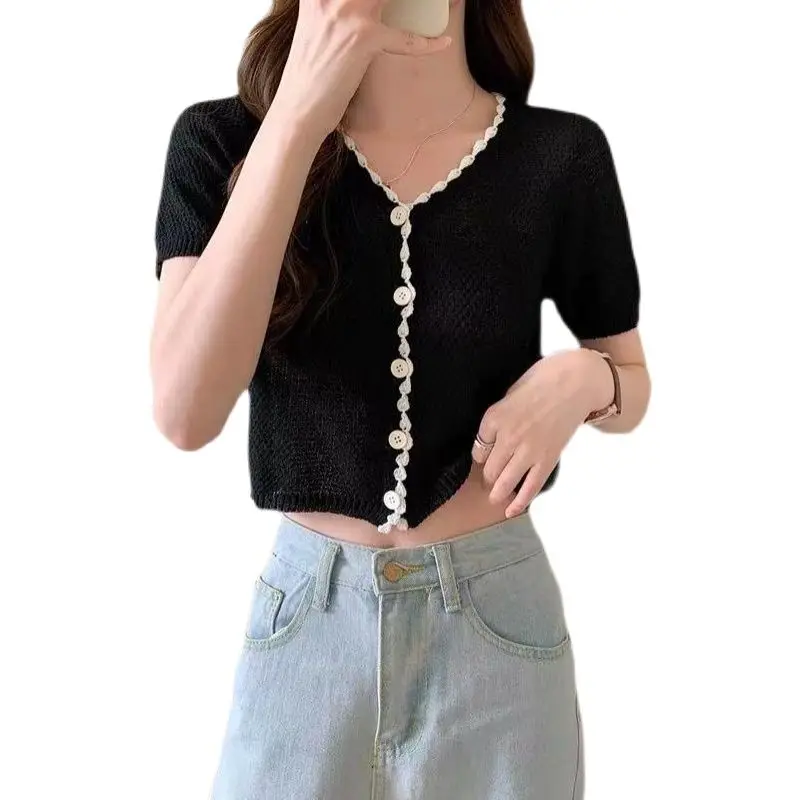 Трикотажный кардиган с V-образным вырезом 5 нитей № 2 |