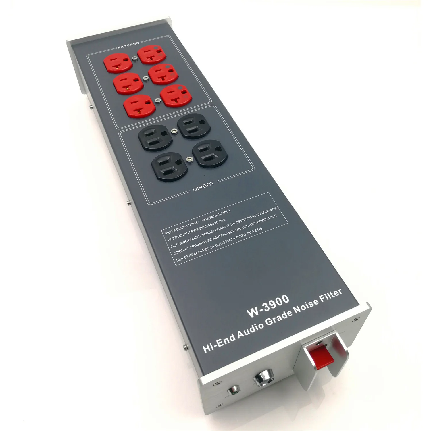 

WAudio W-3900 Аудио шум сетевой фильтр переменного тока линейный кондиционер силовой очиститель Защита от перенапряжения с розетками США блок пи...