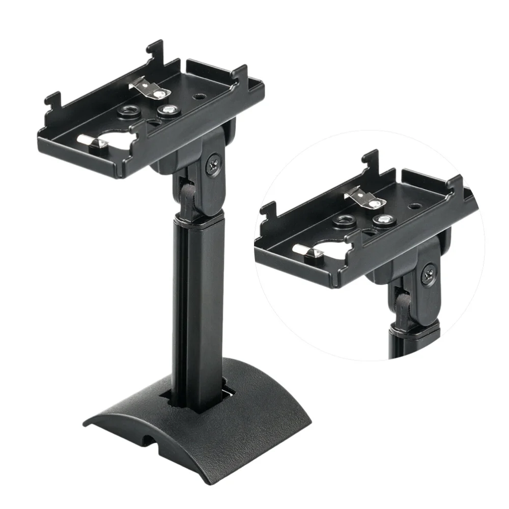 

and Metal Surround Sound Wall Bracket Speaker Wall Mount Brackets Holder Stand (Black)