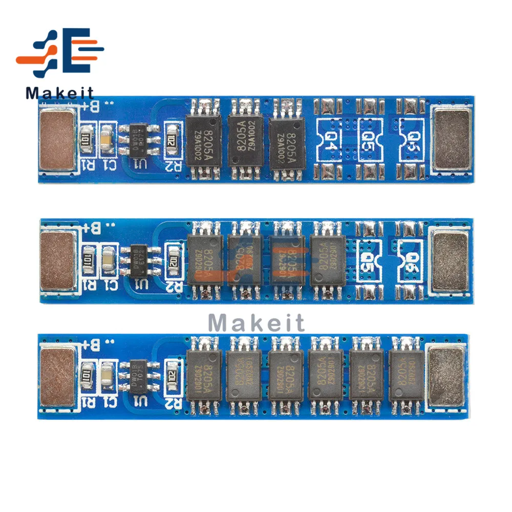 Защитная плата модуля заряда литиевой батареи 3,7 в 1S 5A 10A 15A 3MOS 4MOS 6MOS 18650 BMS PCB для зарядки аккумулятора 18650