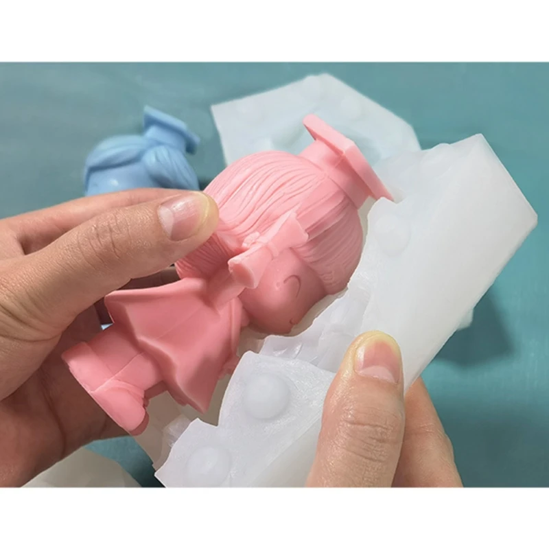 

Graduated Bachelor Epoxy Resin Mold Aromatherapy Candle Plaster Handmade Soap Silicone Mould DIY Crafts Ornaments Mold