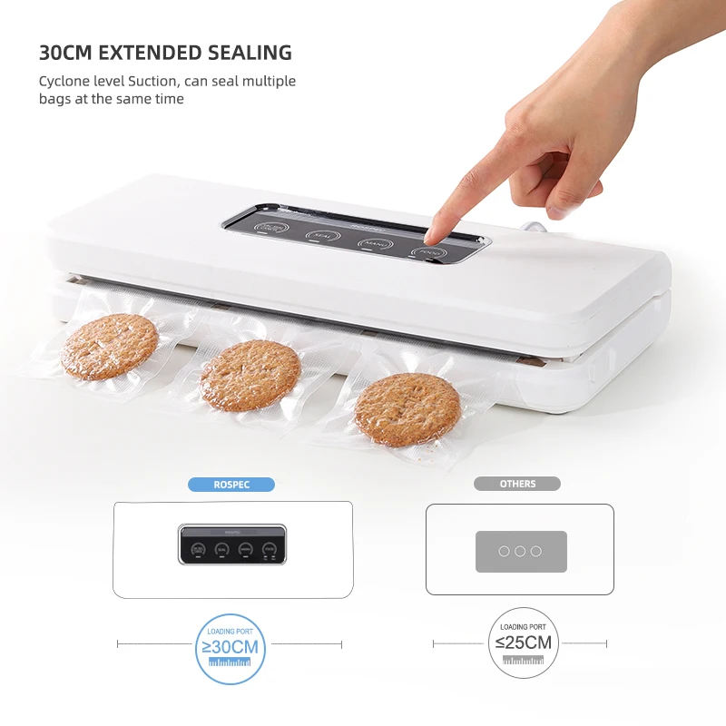ROSPEC Automatic Vacuum Sealer with Free Seal Bag Packaging Machine Food Storage Freshness Preservatio | Бытовая техника