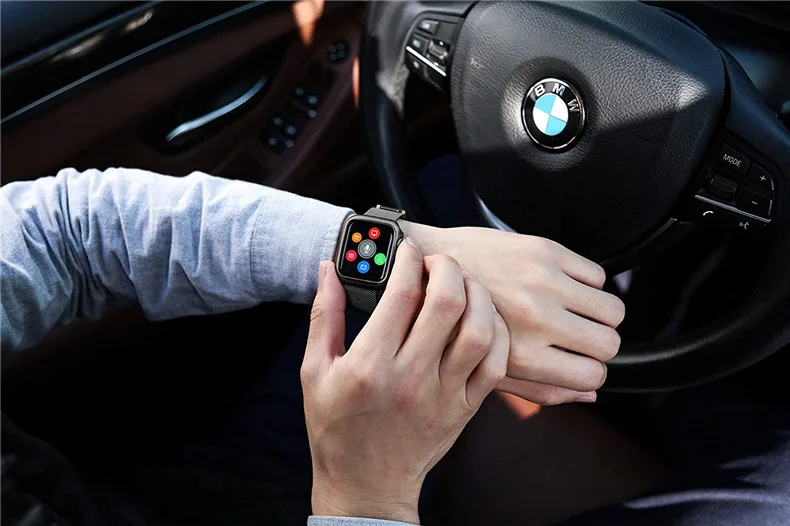Чехол+ ремешок для Apple Watch 5 ремешок 44 мм 40 мм iWatch ремешок 42 мм 38 мм Миланский петля браслет металлический ремешок для Apple watch 3 4 2 1