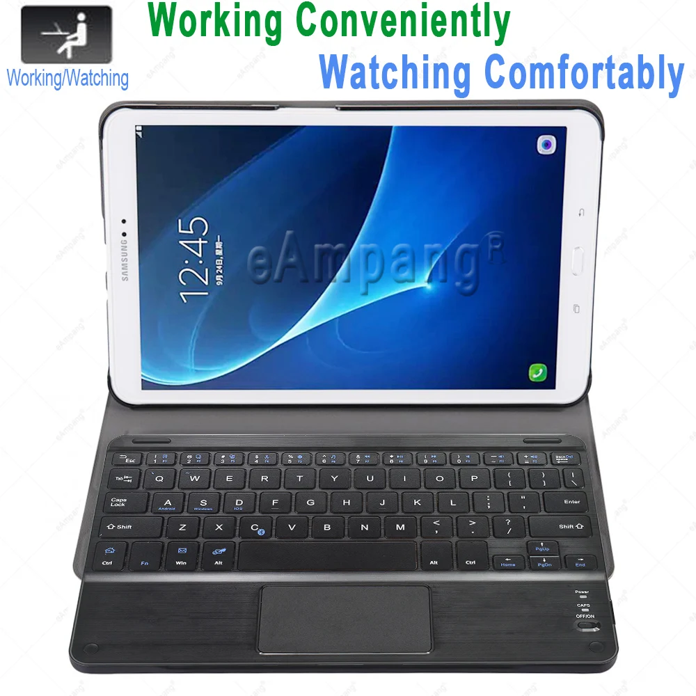 Чехол для Samsung Galaxy Tab A A6 10 1 5 2016 2018 2019 со съемной сенсорной клавиатурой и Bluetooth