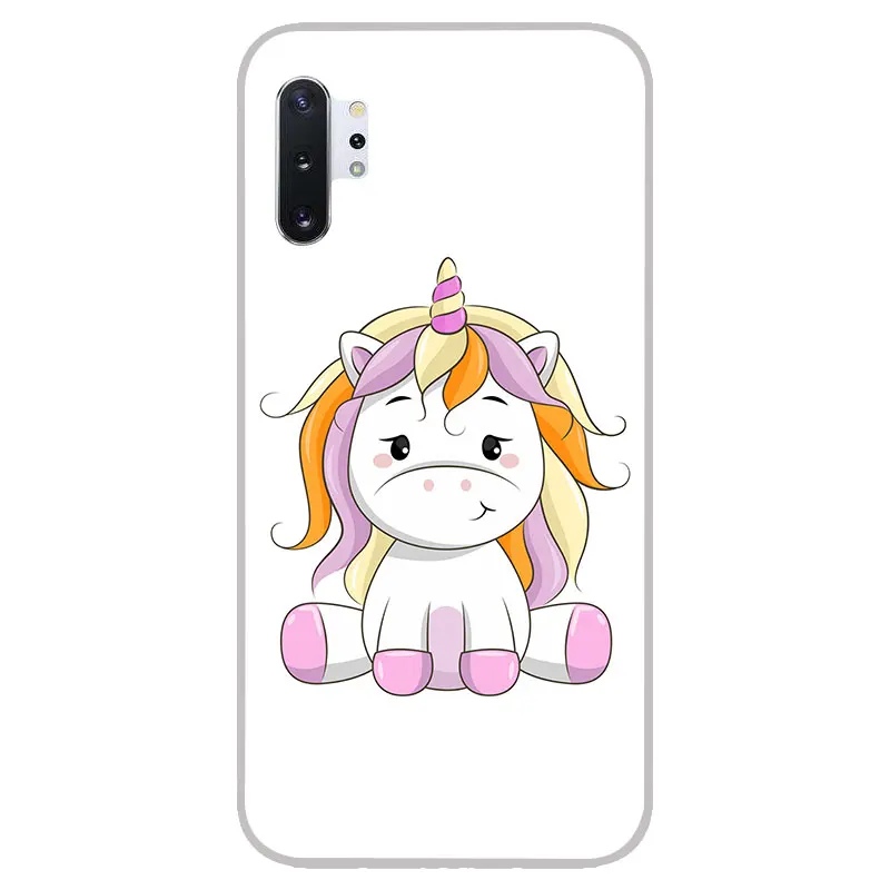 cute cartoon unicorns Matte Silicone Case For Samsung galaxy Note 10 pro 9 8 A90 A70 A60 A50 A40 A30 A10 M40 M30 M20 M10 cover |