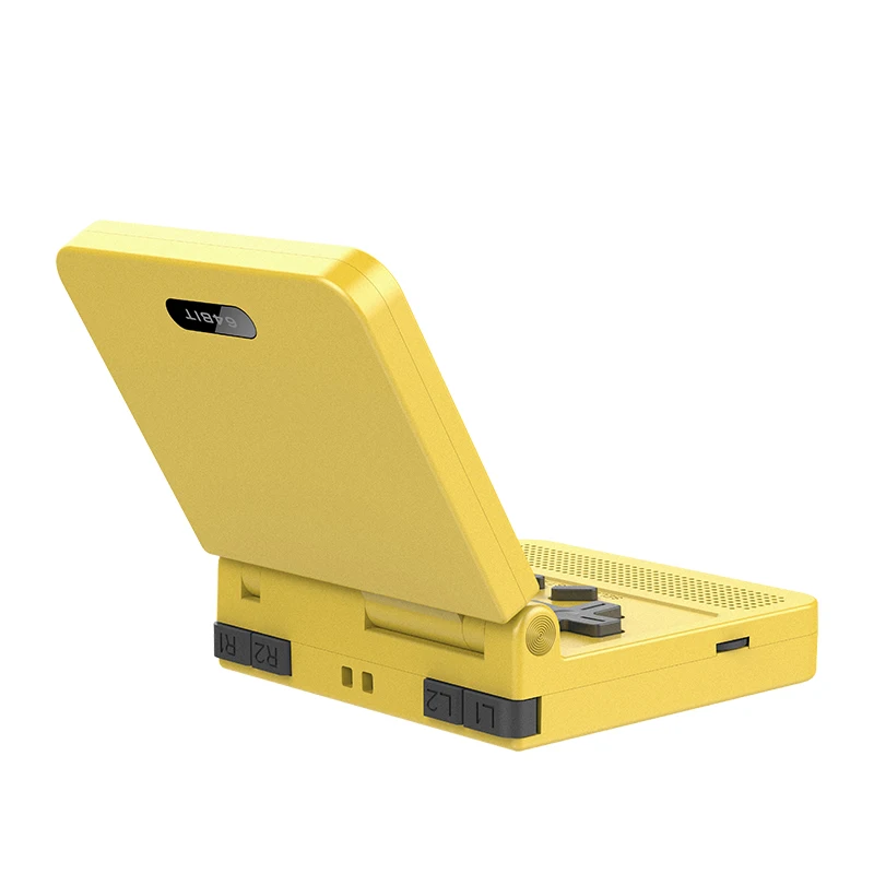 

New V90 3-Inch Ips Screen Flip Handheld Console Dual Open System Game Console 16 Simulators Retro PS1 Kids Gift 3D New Game