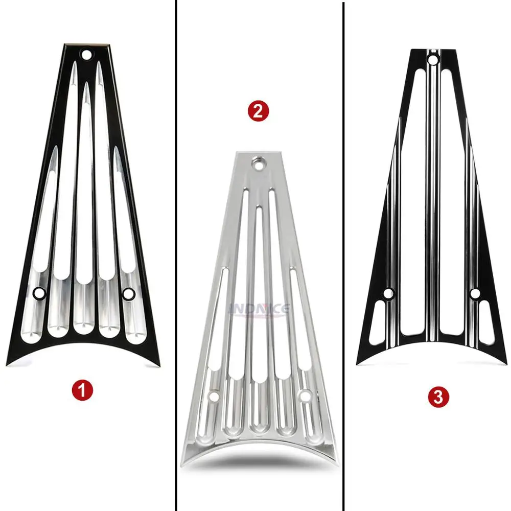 Черный хромированный чехол для решетки радиатора с ЧПУ harley road king street glide 2014-2016 -