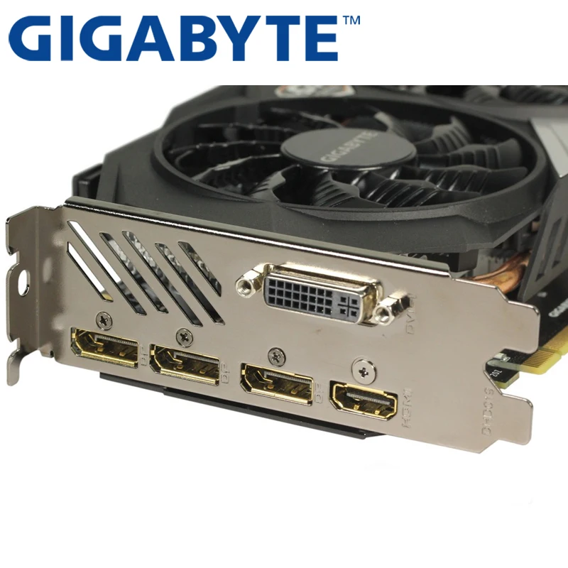 Видеокарта GIGABYTE GTX 950 2 Гб 750 бит GDDR5 видеокарты для nVIDIA VGA карты Geforce GTX950 б/у 1050 Ti