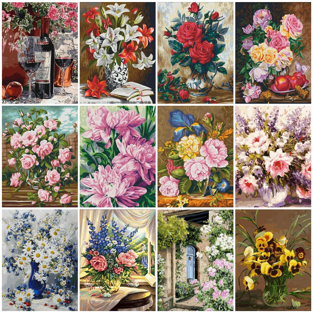 Набор для рисования по номерам на холсте красное вино|Картины номерам| |