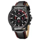 Watches Mens 2021 Casual Leather Quartz Men's Watch Top Brand Luxury Business Clock Male Sport Waterproof Date Chronograph Other Image