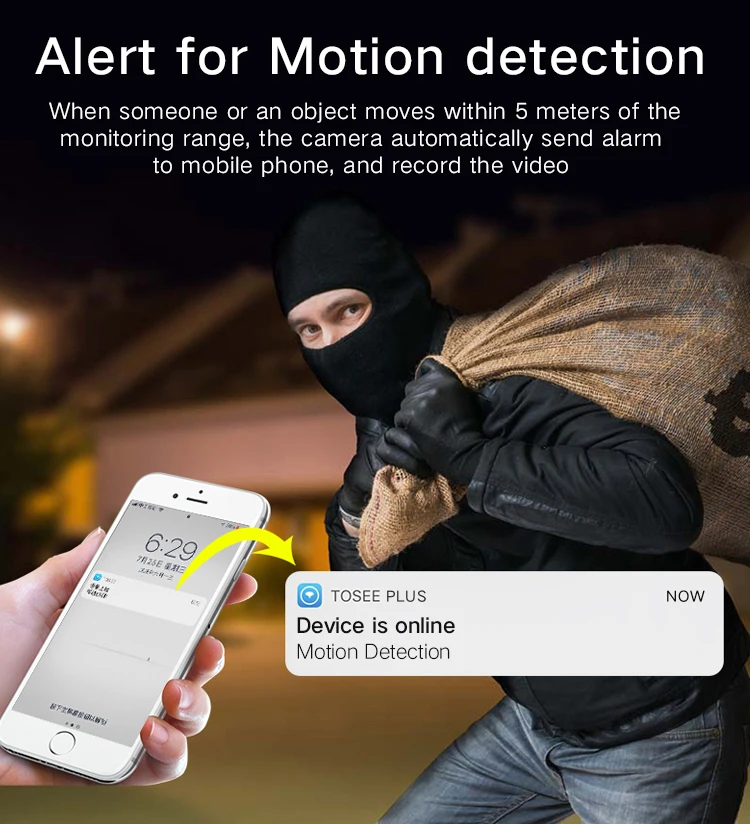 Камера видеонаблюдения водонепроницаемая беспроводная на солнечной батарее 1080P