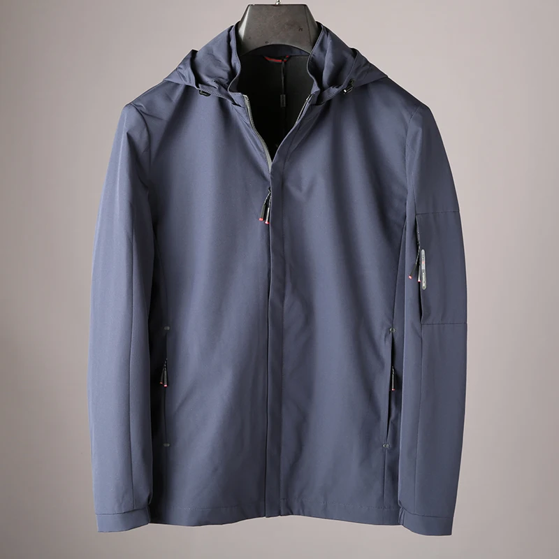 JSBD мужская повседневная осенняя куртка повседневный уличный блейзер с капюшоном