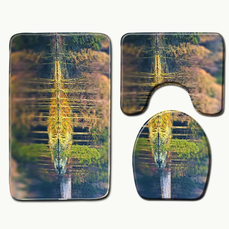 Zeegle натуральный узор ковры Нескользящие Коврики для Ванная комната душа ковер 3