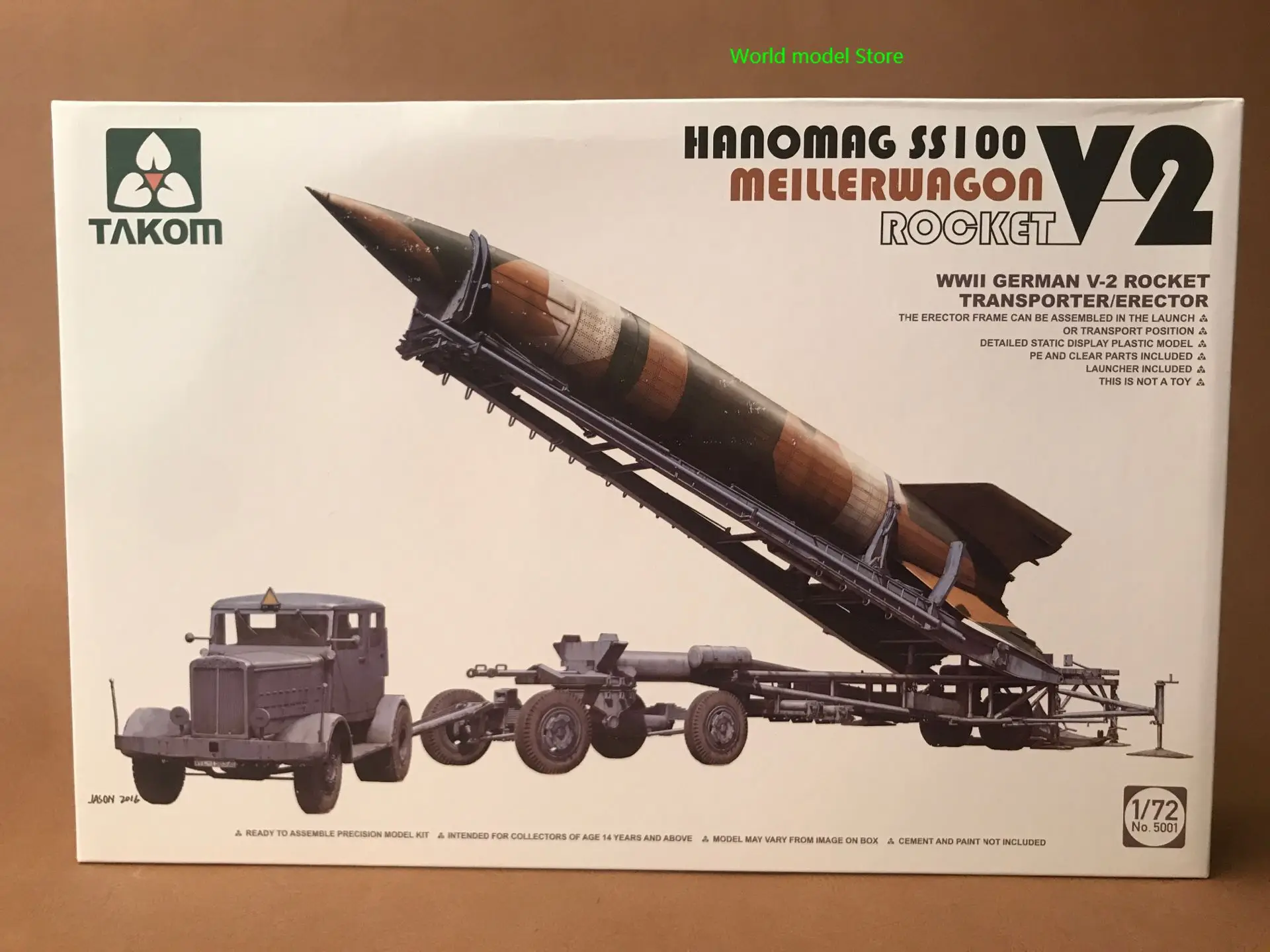 Takom 1/72 5001 немецкая искусственная ракета отображение величины здоровья Hanomag