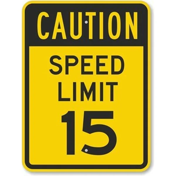 

New Road Sign Caution Speed Limit Engineer Grade Aluminum Metal Tin Sign Street Sign