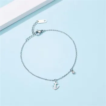 

2021 hot style pendant bracelet accessories creative personality sailor anchor titanium steel bracelet bracelet B959