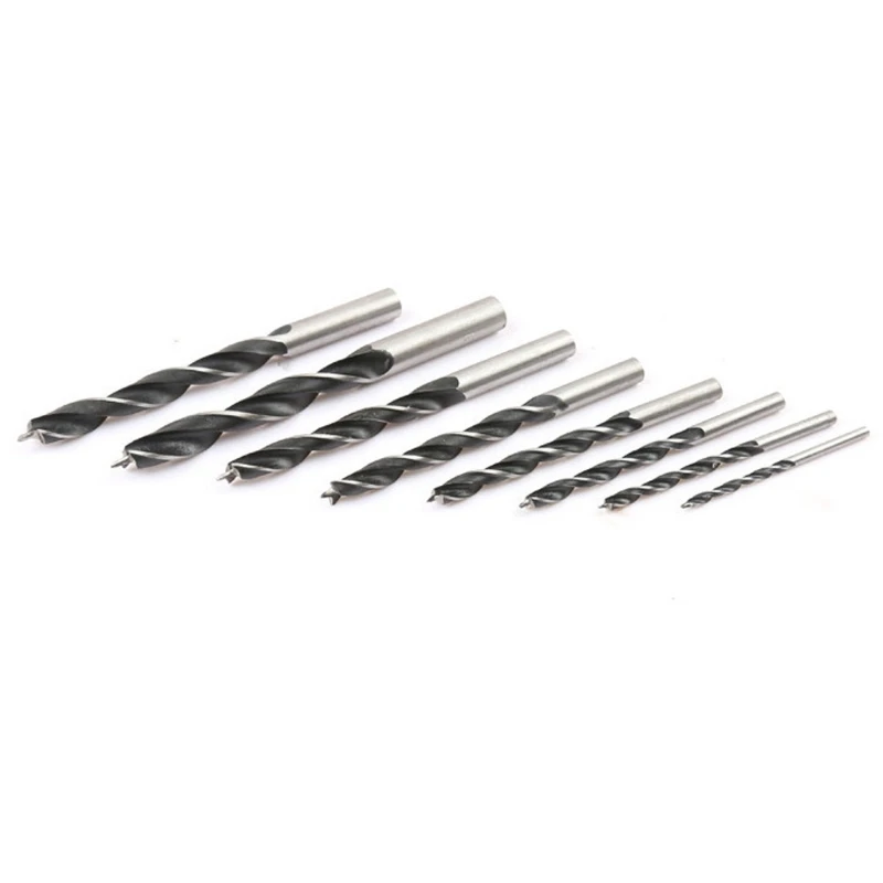 

8 Pieces End Mill Sets Drill Shank Carbide CEL Set Woodwork Cut Drills Spiral Milling Tool for Board Hardwood