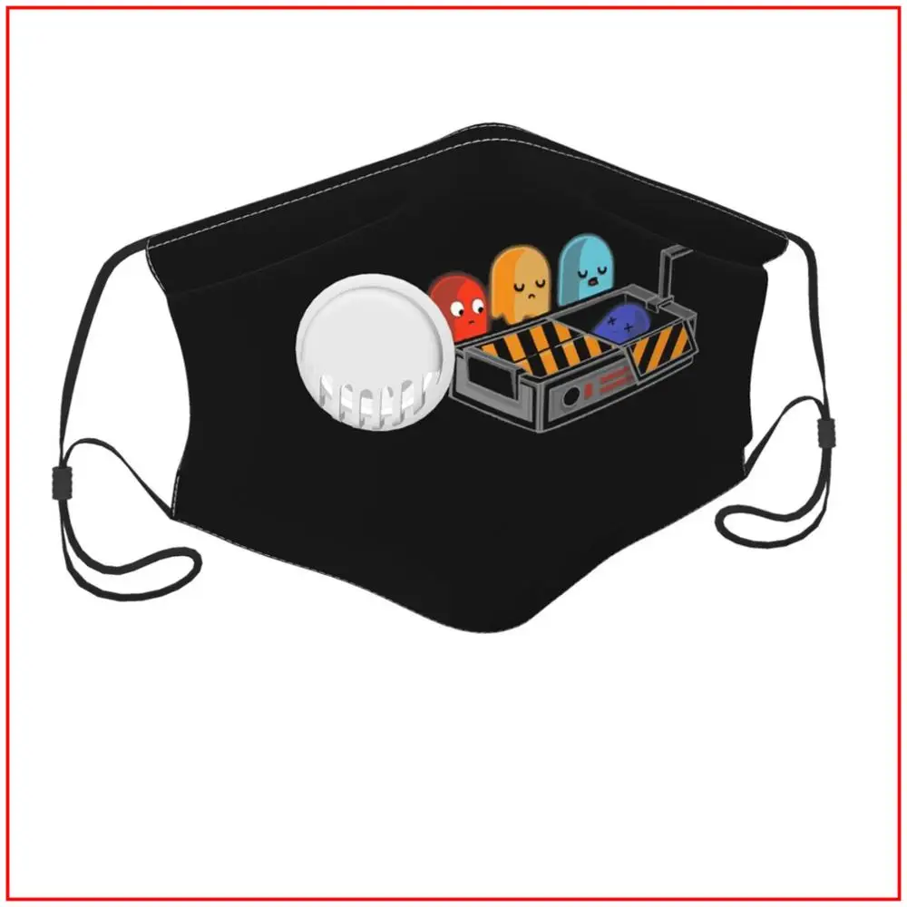 

GHOST BUSTED Kids Men Women Face Mask Unisex Breathable Mouth Masks, Adjustable Earloop Anti Dust Pollution Cotton Facemasks