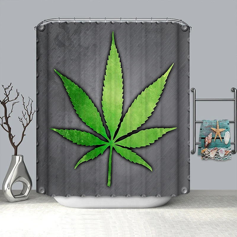 

Зеленые листья занавеска для душа 3d водонепроницаемый занавеска для ванной из полиэфира douchegordijn шторы для ванной или душа