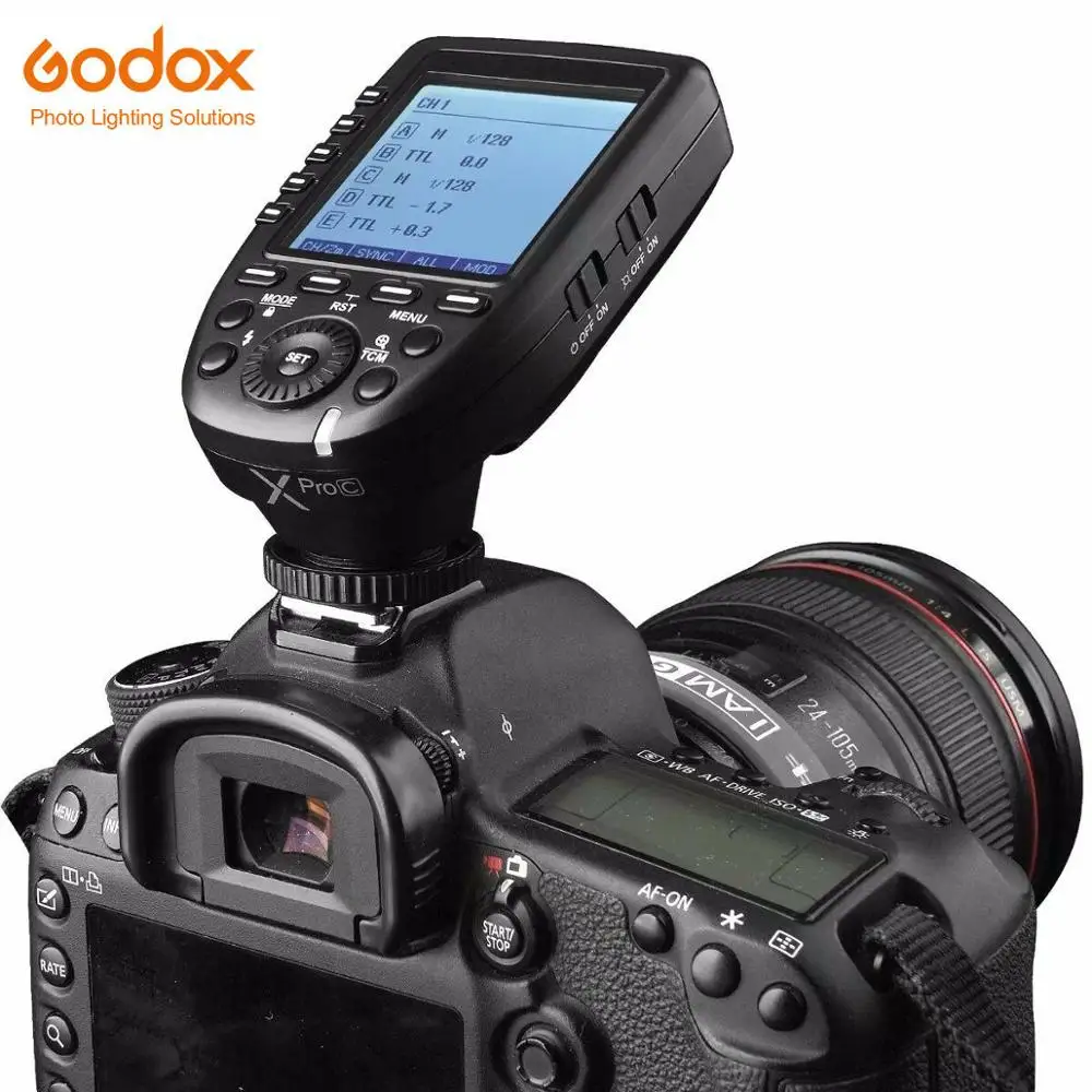 Godox Xpro Xpro-C/N/O/S/F/P 2.4G TTL Беспроводной передатчик-триггер вспышки X системы HSS 1/8000s для Canon Nikon Sony Olympus Fuji.