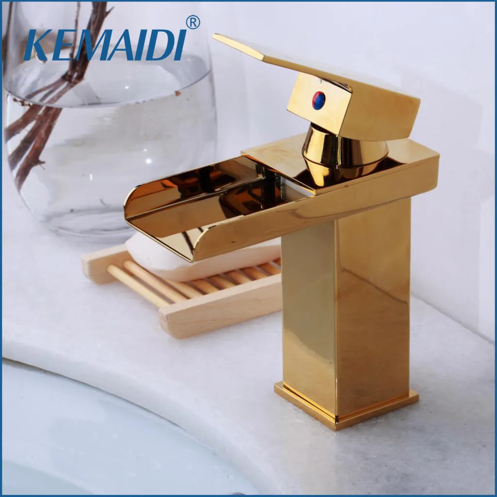 KEMAIDI RU смеситель для ванной комнаты черный водопад хромированная латунь раковины