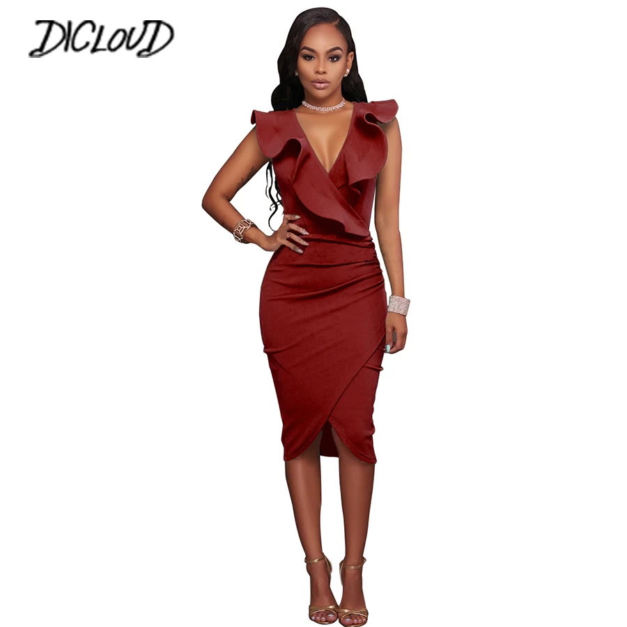 Сексуальные платья для женщин тонкое платье с v образным воротником в винтажном