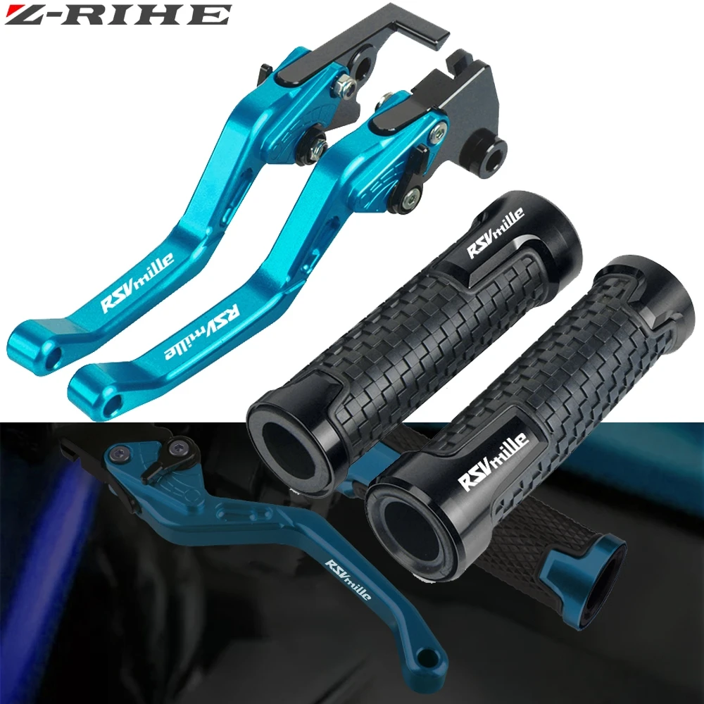 

For APRILIA RSV MILLE 2004 2005 2006 2007 2008 Motorcycle Accessories CNC aluminum Brake Clutch Levers Handlebar Hand Grips ends