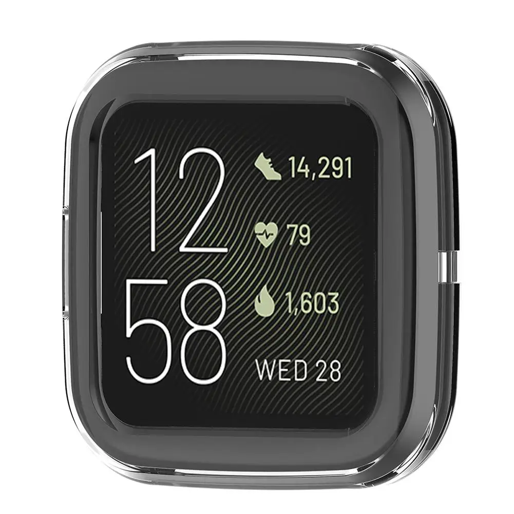 Ультратонкий Мягкий защитный чехол из ТПУ для Fitbit Versa 2 умных часов силиконовый