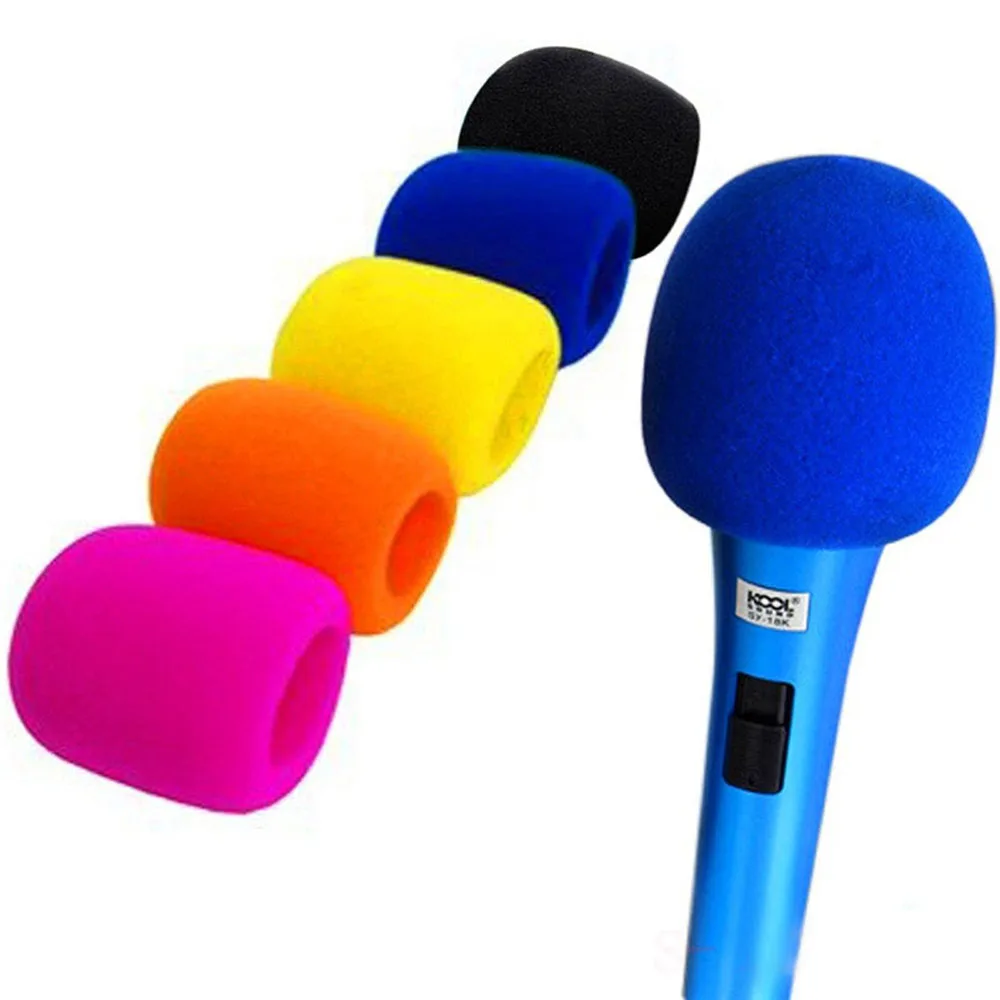 

5pc Wireless Handheld Stage Microphone Windscreen Foam Mic Cover Karaoke DJ Sponge Filter Wind Shield Hot Sale 5 C