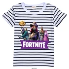 Детская одежда Fortnite Лето 2021 Новое поступление детский топ Базовая рубашка 100% хлопок футболка с коротким рукавом для девочек
