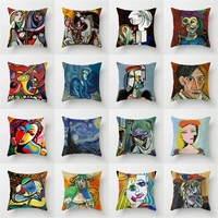 zenga oil painting picasso pillow cover decorative cushions for sofa polyester pillowcase case on the pillow art throw pillows