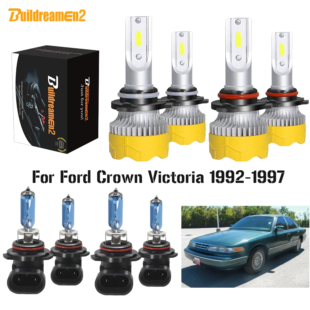 Buildreamen2 4 х Автомобильный светодиодный галогенные лампы фары высокой 12В для