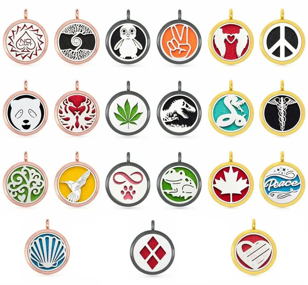 Больше вариантов Золотые/розовые Золотые/черные крылья Ангела 30 мм медальон для