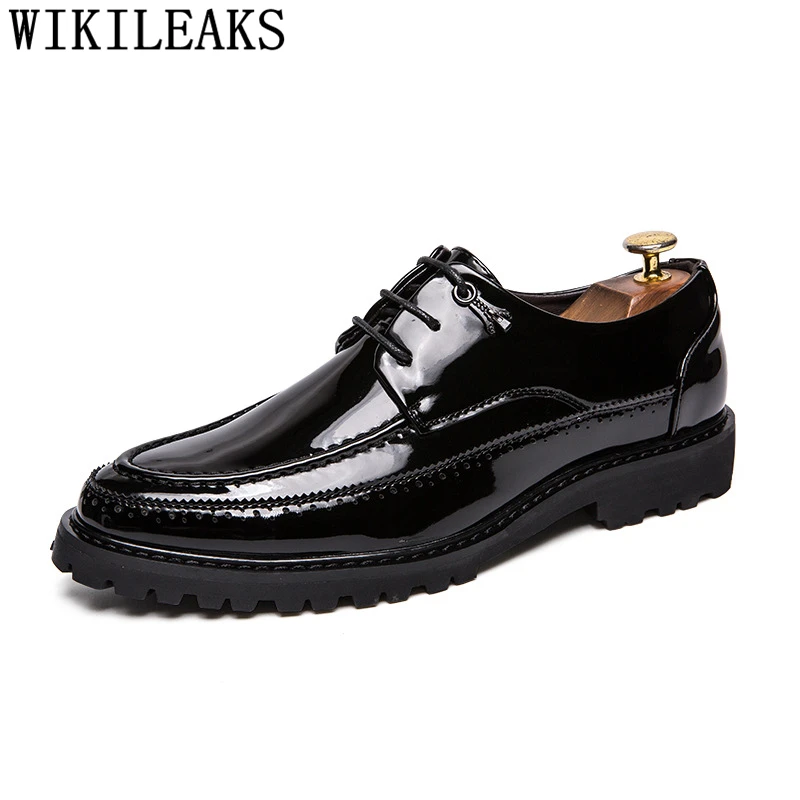 

Oxford Shoes For Men Patent Leather Designer Shoes Men Black Suit Shoes Men Elegant Zapatos Formales Hombre Sapato Social Scarpe