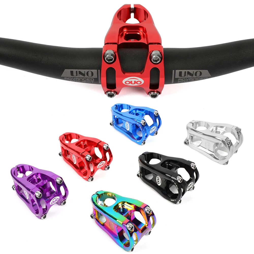 

OUO Mtb Stem 31.8x50mm CNC Handlebar Bike Table 0 Degree Handlebars For Mountain Bike Stem Bicycle Pieces