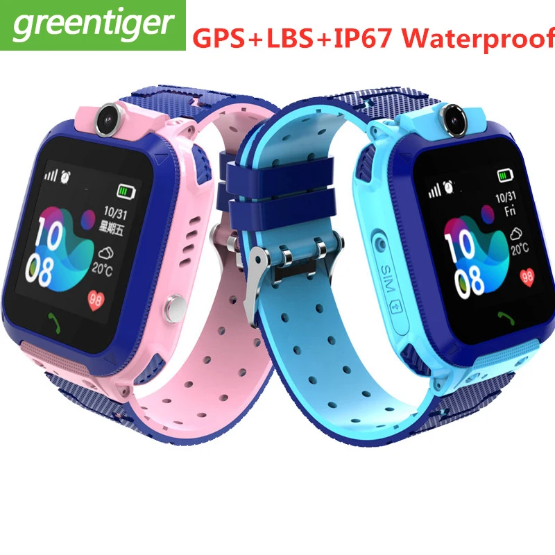 S12 детские gps умные часы ip67 водонепроницаемые детские часы для детей lbs sos Вызов локатор трекер анти потеря монитор