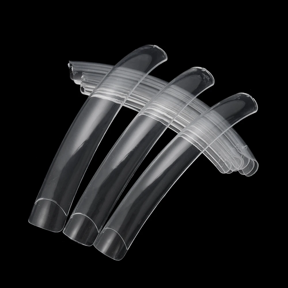 10 шт./упак. удлиненные ногтей маникюр накладные ногти советы белый натуральный