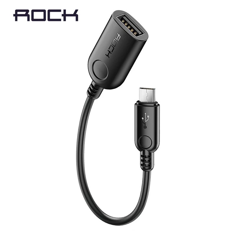 Micro USB OTG кабель ROCK адаптер для Samsung Galaxy Xiaomi Huawei Мобильный Android планшет кабели