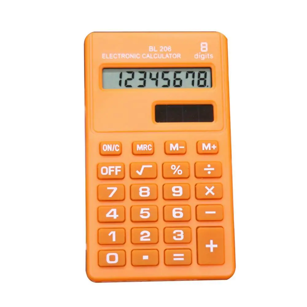 

Candy Color 8 Digits Pocket Mini Electronic Calculator Students Office Supplies