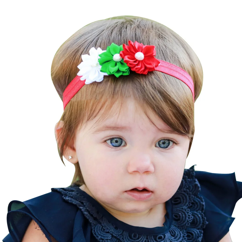 

1PCS 10x4.5cm shabby flower Elastic ribbon Head wear Hair Accessories 046