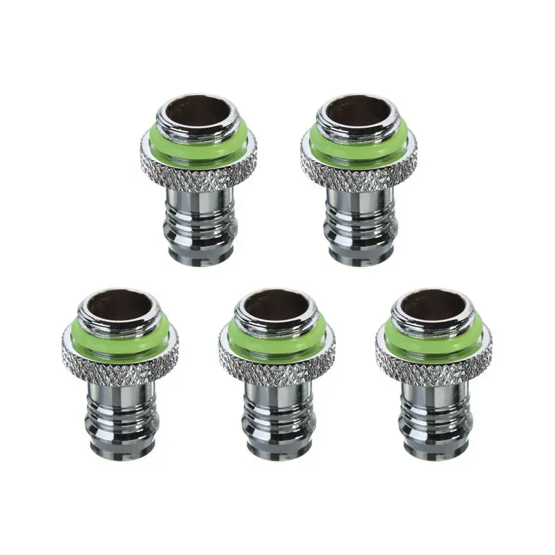 5Pcs Barb Fitting Water Cooling Radiator For G1/4 Chromed Copper Water-Cooled Heat Sink Pc Computer | Компьютеры и офис