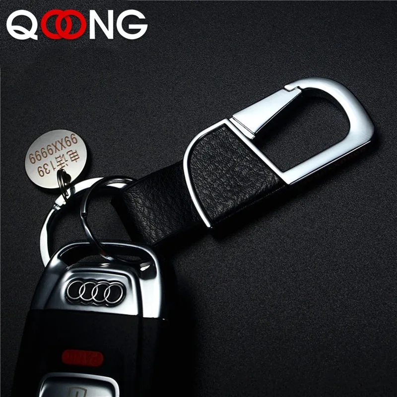 Пользовательский брелок для ключей с надписью настоящие кожаные Брелоки Металл