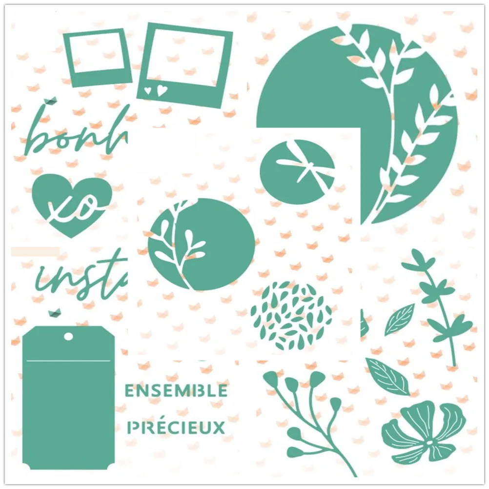 Штамп французский для самостоятельного изготовления альбомов скрапбукинга