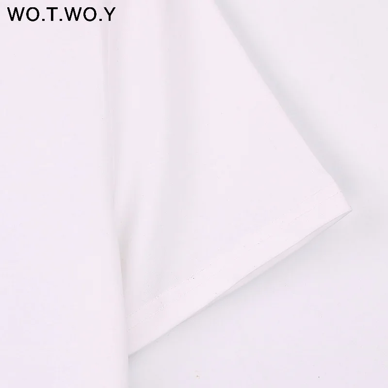 WOTWOY Tumblr Lips футболка женская летняя с круглым вырезом повседневные топы с принтом женская хлопковая с коротким рукавом забавная футболка Женская Harajuku