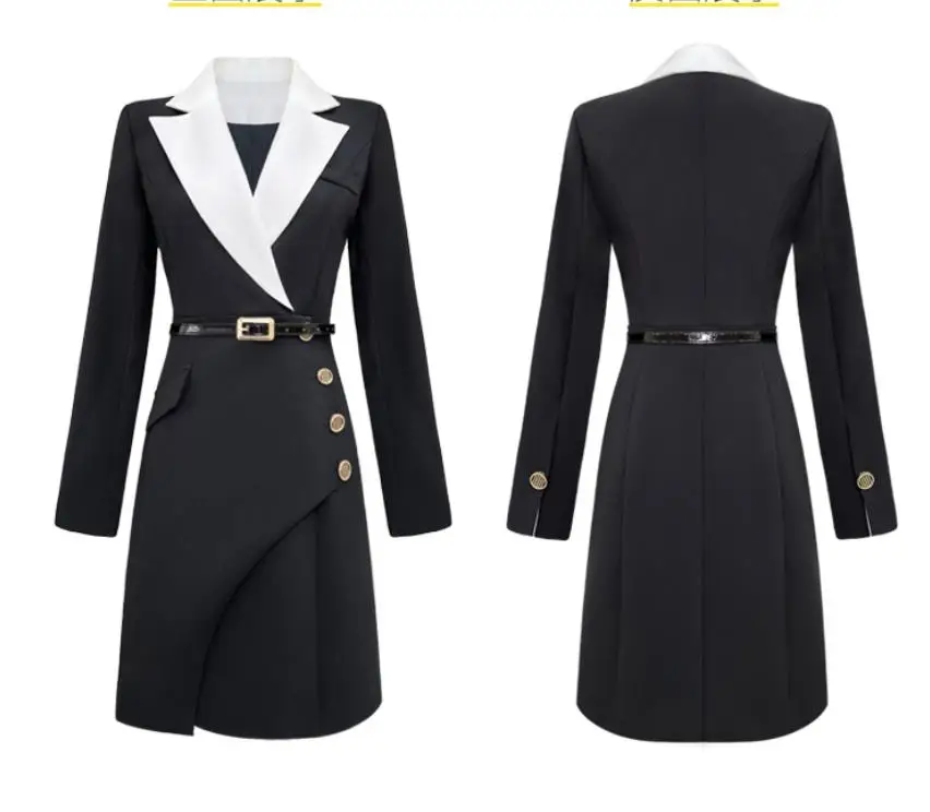 

Design Office Lady Dress Women Elegant Dresses Woman Party Night Contrast Korean Dress High Quality Vestido De Mulher Luxurious
