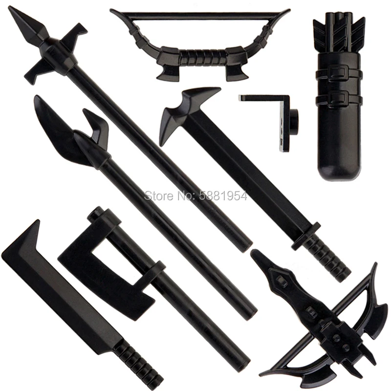 Конструктор Koruit Lord Uruk hai детский оружие для мини кукол 4 см арбалетный щит