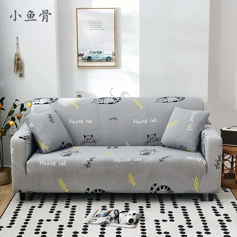 Одноместный чехол с красным рисунком хлопковые эластичные Чехлы для дивана