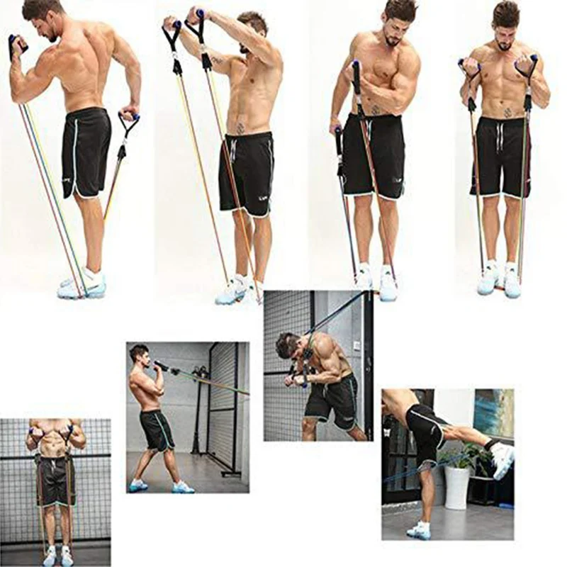 Набор эспандеров 14 шт./компл. эластичная резиновая лента для занятий йогой и