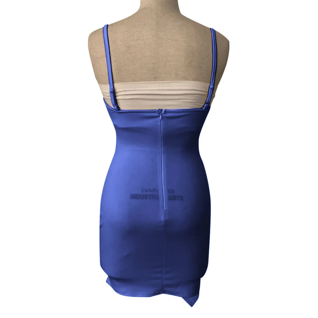 Женские летние платья в европейском стиле сексуальное однотонное платье без