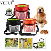 yefui outdoor portable training pet storage bag toys food snack pouch waist belt drawstring carries bag dog puppy product
